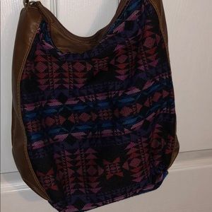 Aztec Print shoulder strap bag